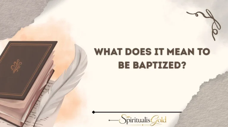 What Does It Mean to Be Baptized?